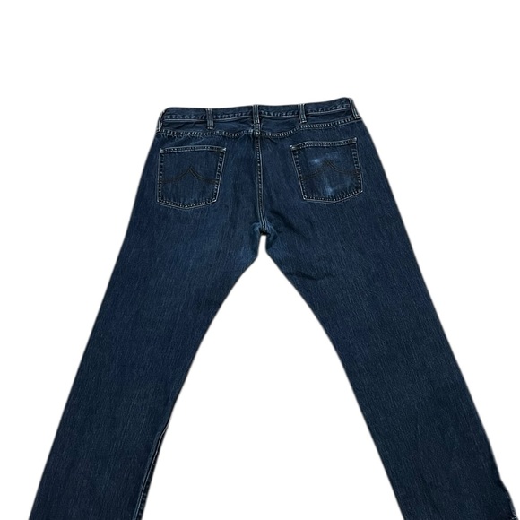 Brooks Brothers Men’s Dark Wash Straight Leg Jeans W38 L32 Classic Denim - Picture 3 of 5